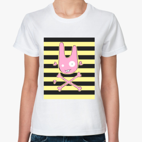 Классическая футболка с принтом 'Crazy Usagi'