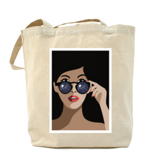 Сумка шоппер с принтом Спутник