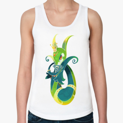 Женская майка с принтом Змейка