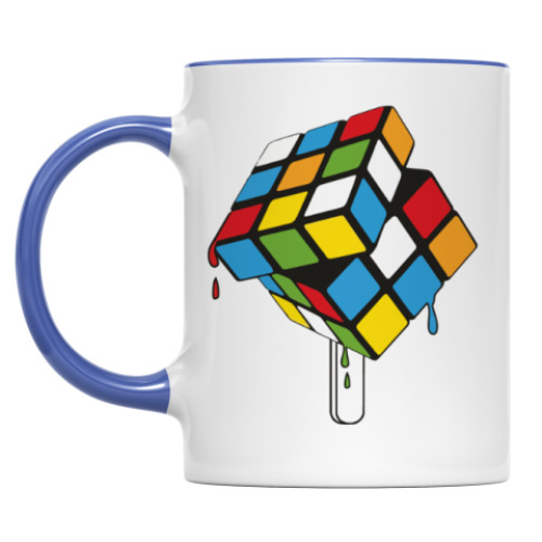 Кружка с принтом Мороженое кубик Рубика