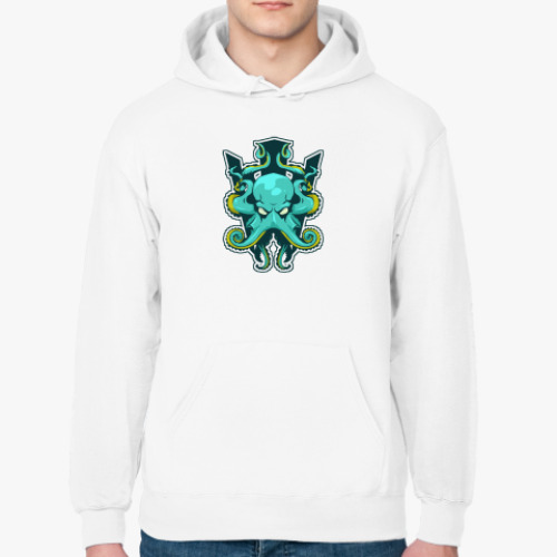 Толстовка худи с принтом Beware octopus