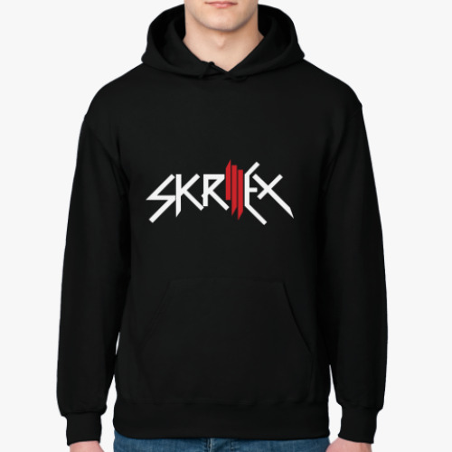 Толстовка худи с принтом Skrillex