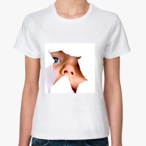 Классическая футболка с принтом Pups