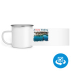 Кружка металлическая белая (круговая запечатка)