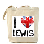 Холщовая сумка шоппер I LOVE LEWIS