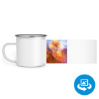 Кружка металлическая белая (круговая запечатка)