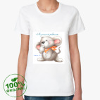 Женская футболка органик