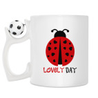 Кружка с футбольным мячиком