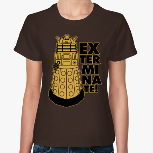 Женская футболка с принтом Exterminate!