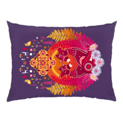 Подушка с принтом Kitsune Together Forever