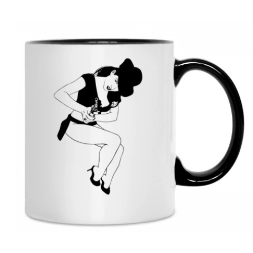 Кружка с принтом Сексуальная девушка