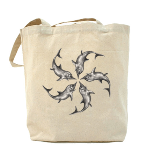 Сумка шоппер с принтом Ихтиозвезда