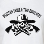 western skull &  two revolvers