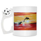 Кружка с футбольным мячиком