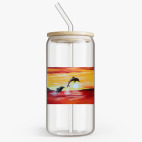 Банка с бамбуковой крышкой