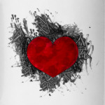 Сердце в краске