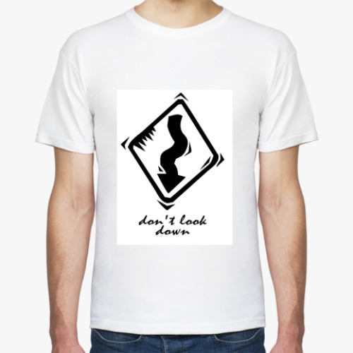 Футболка с принтом Don't look down