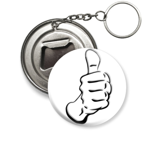 Брелок-открывашка с принтом ОК