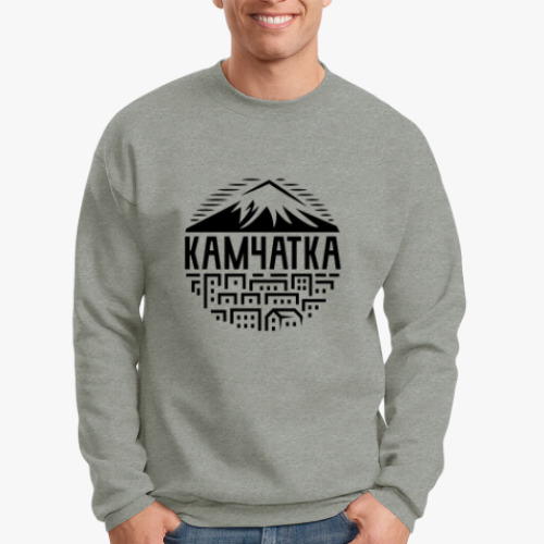 Свитшот с принтом Камчатка