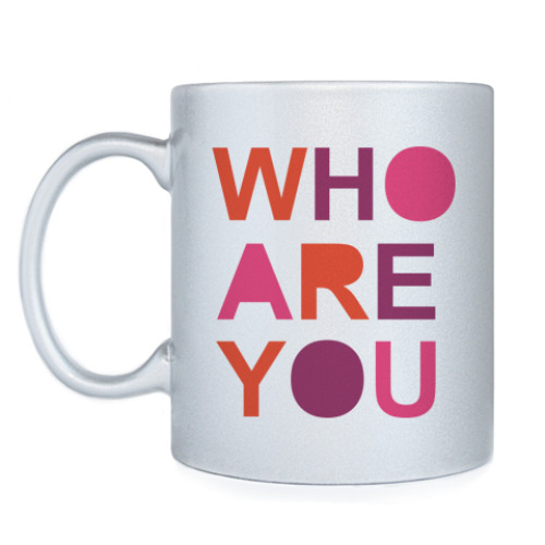 Кружка с принтом WHO ARE YOU