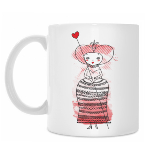 Кружка с принтом Queen of Hearts, Alice's Adventures in Wonderland