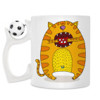 Кружка с футбольным мячиком