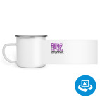 Кружка металлическая белая (круговая запечатка)