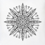 Мандала в стиле бохо