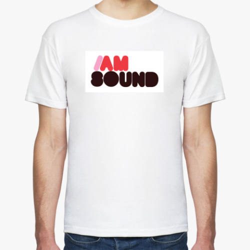 Футболка с принтом I am sound