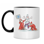 Кружка двухцветная