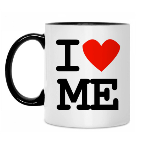 Кружка с принтом I love me