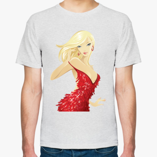 Футболка с принтом Девушка