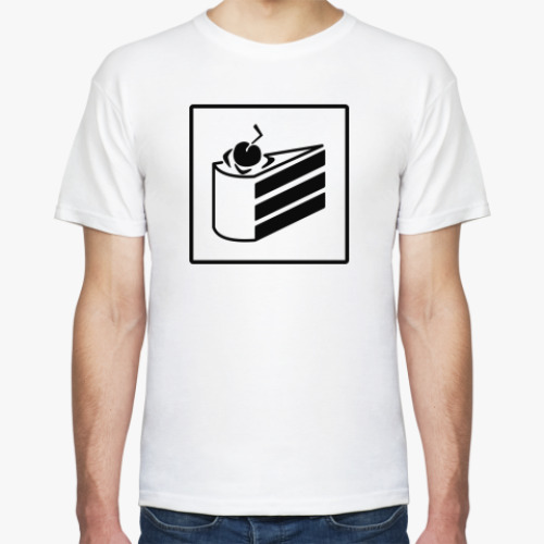 Футболка с принтом The cake is a lie