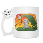 Кружка с футбольным мячиком