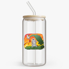 Банка с бамбуковой крышкой