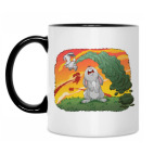 Кружка двухцветная