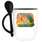 Кружка с ложкой