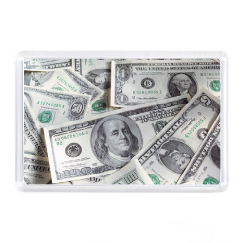 Магнит с принтом Доллары