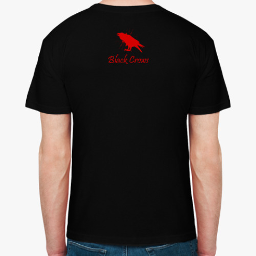 Футболка с принтом Черный ворон