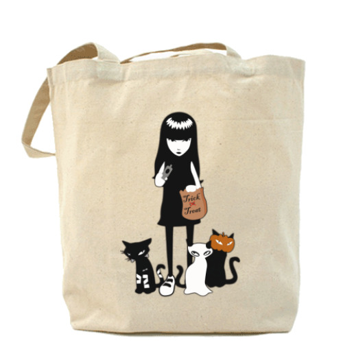 Сумка шоппер с принтом Trick Холщовая сумка