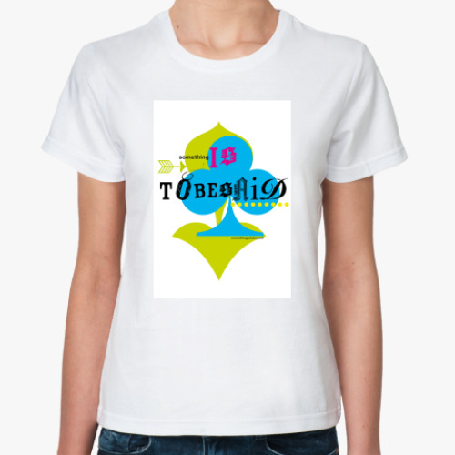 Классическая футболка с принтом SomethingIs