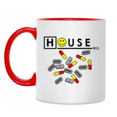 Кружка с принтом House