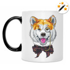 Собака хипстер Акита Ину