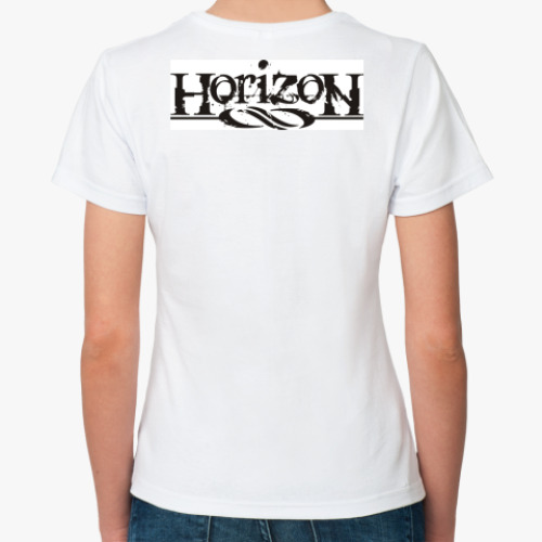 Классическая футболка с принтом Horizon8 gerb
