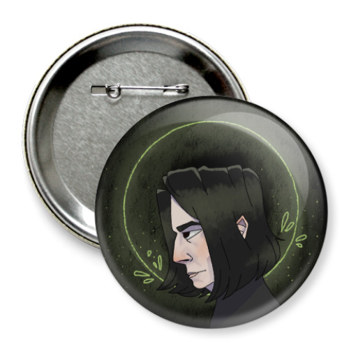 Значок 75мм с принтом Темный маг