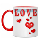Двухцветная кружка LOVE