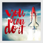 Постер 20 х 20 см You can do it Мотиватор