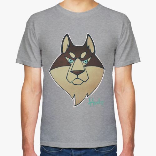 Футболка с принтом Хаски