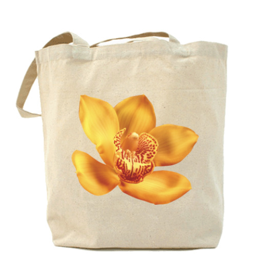 Сумка шоппер с принтом Цветы