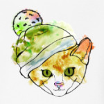 Кот в шапке